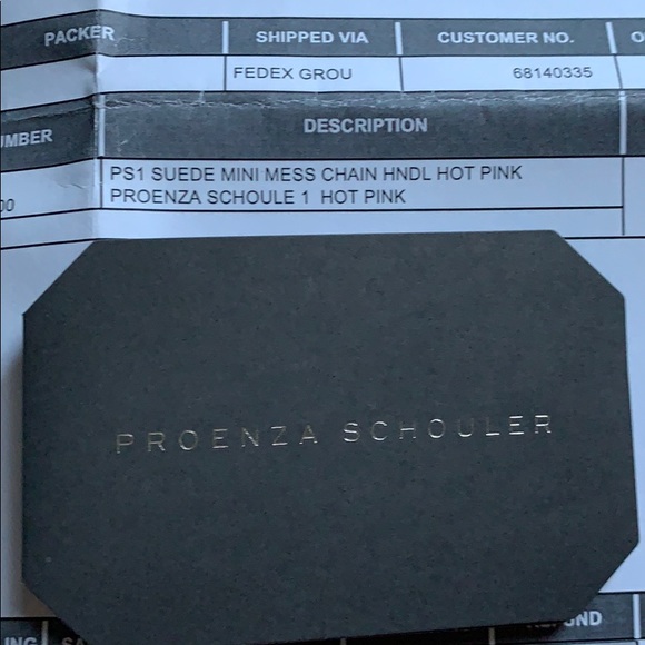 BNWT Proenza Schouler PS1 mini messenger chain suede bag - Picture 13 of 15